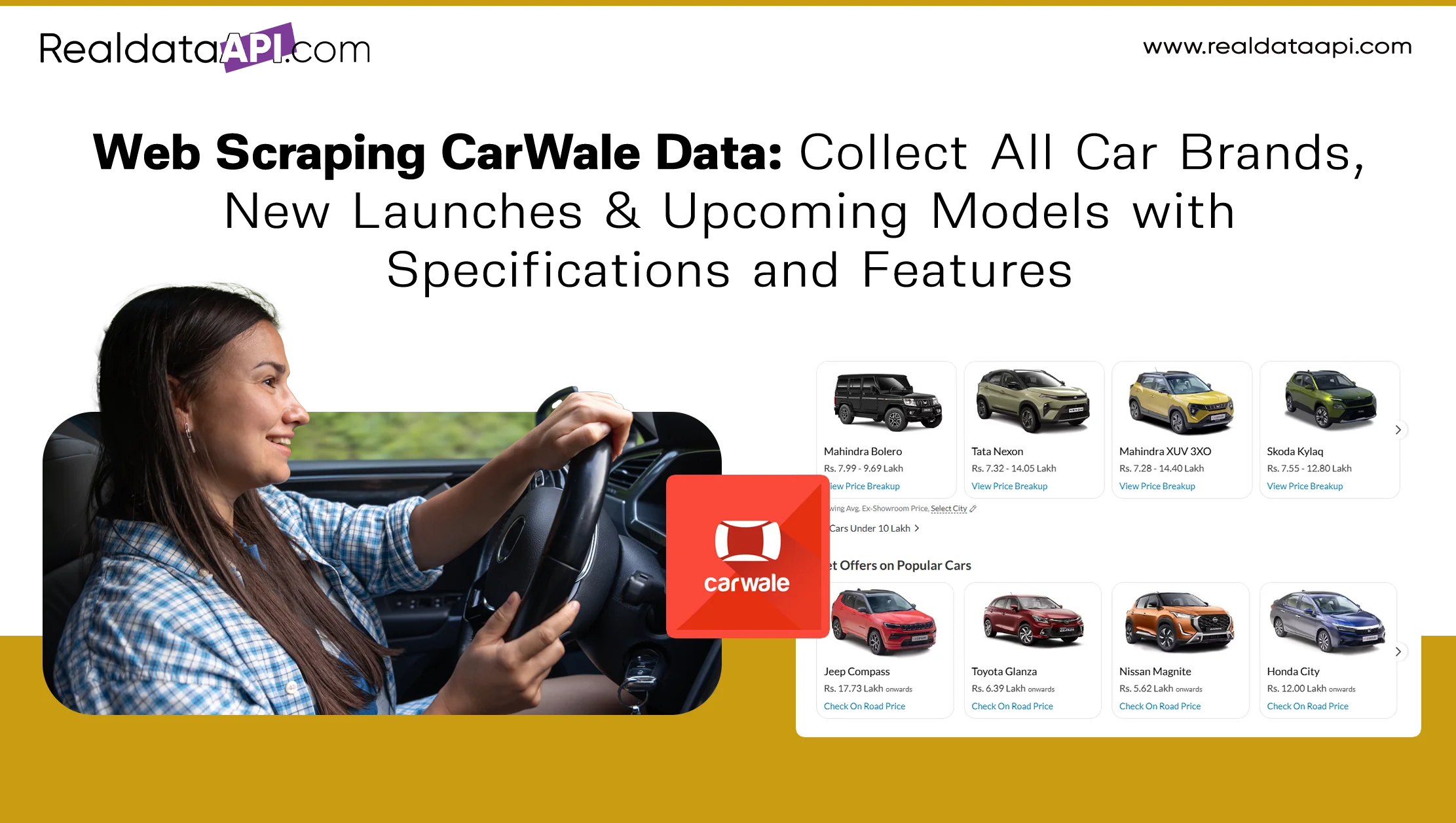 Web Scraping CarWale Data: Collect All Car Brands, New Launches & Upcoming Models with Specifications and Features